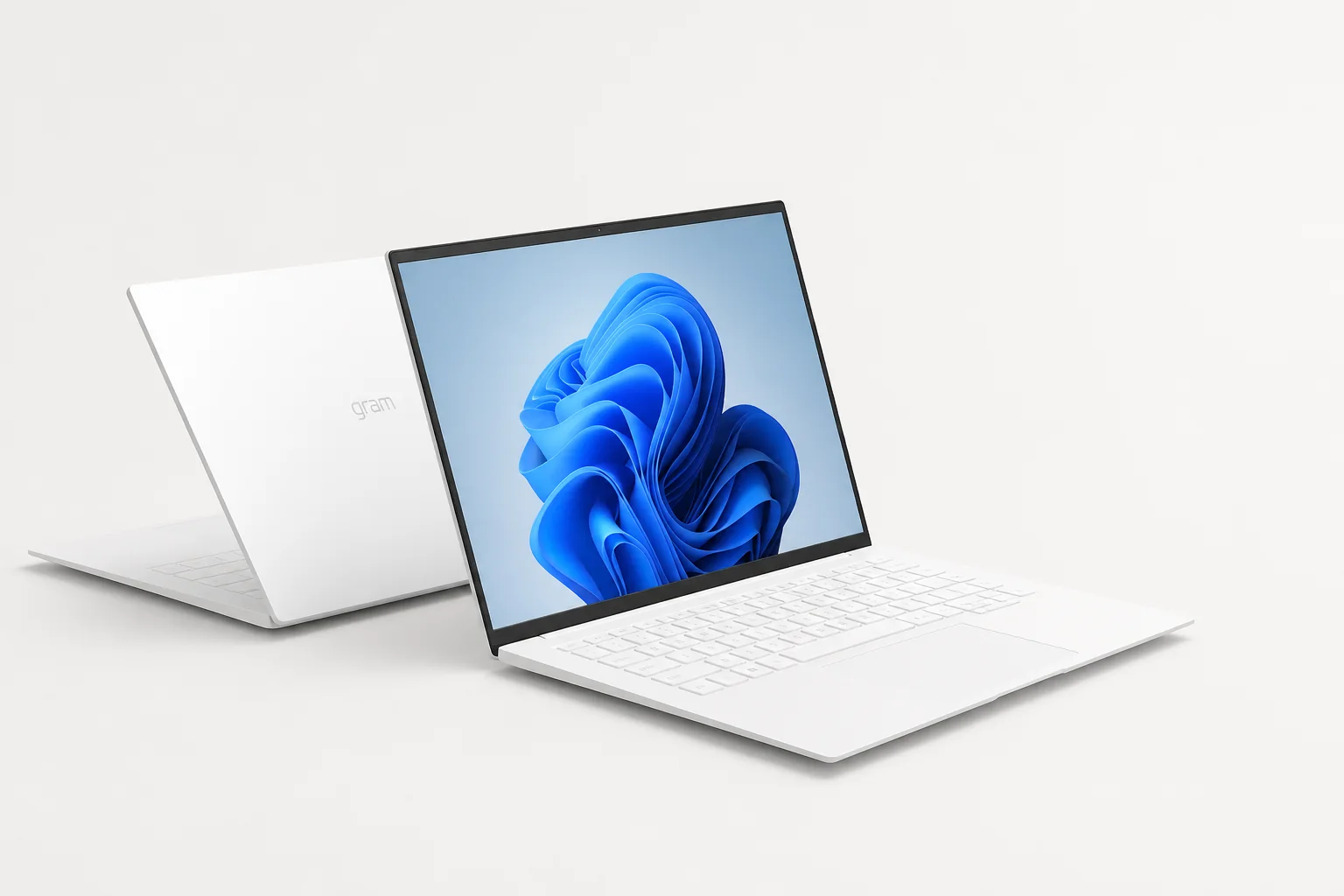 LG 그램 16Z90Q 16인치 노트북 정면 연출 이미지